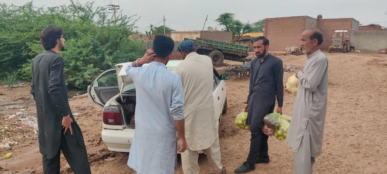 AIBF team inspecting welfare activities in Bugga